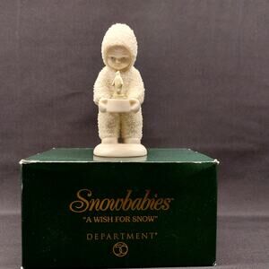 Department 56 Snowbabies "A Wish for Snow" Porcelain Bisque Figurine